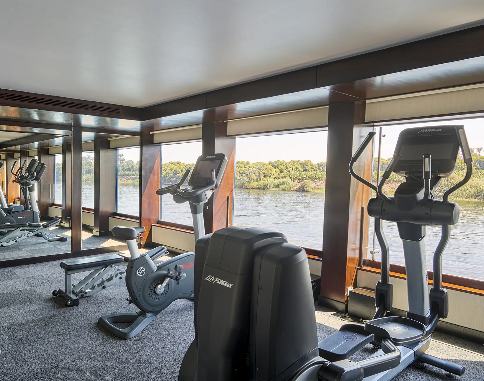 Gym aboard the The Oberoi Zahra, Luxury Nile Cruiser Nile cruise